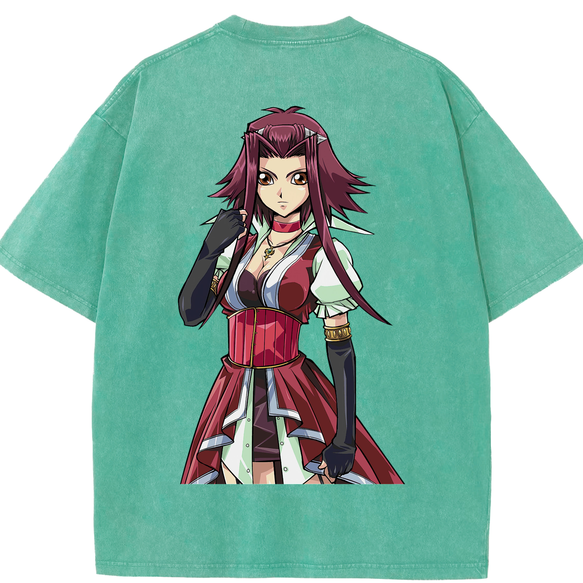 （画像用） 遊☆戯☆王 Yu-Gi-Oh! 綿100% ヴィンテージ風 半袖Tシャツ（背面プリント）